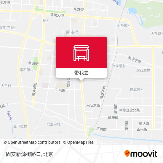 固安新源街路口地图