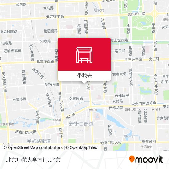 北京师范大学南门地图