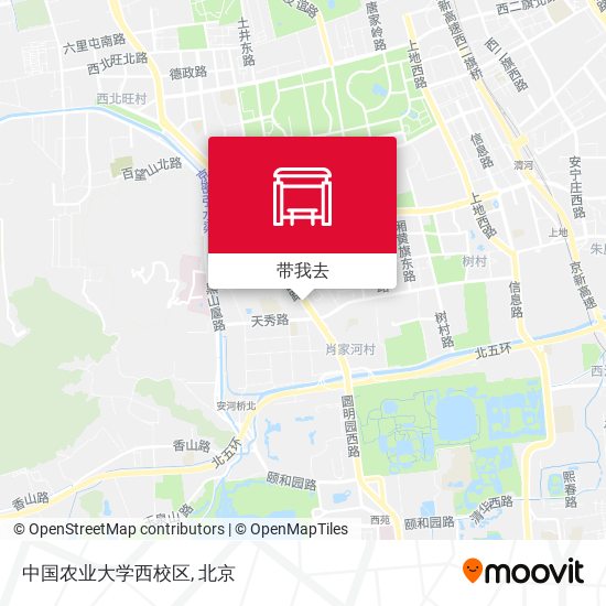 中国农业大学西校区地图