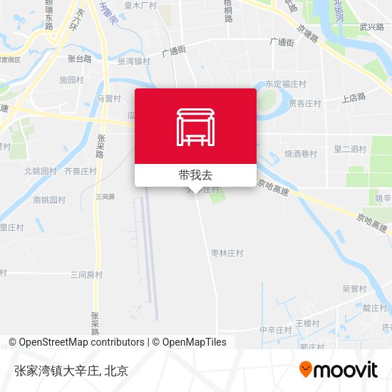 张家湾镇大辛庄地图