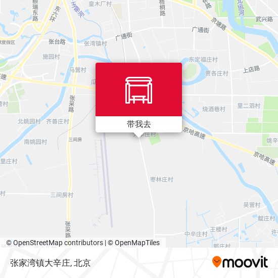 张家湾镇大辛庄地图