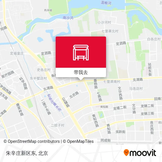 朱辛庄新区东地图