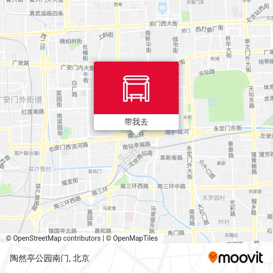 陶然亭公园南门地图