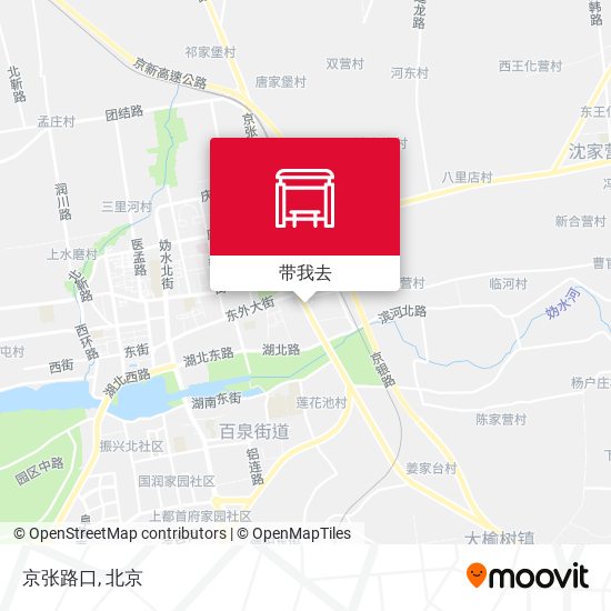 京张路口地图