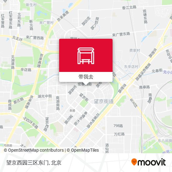 望京西园三区东门地图