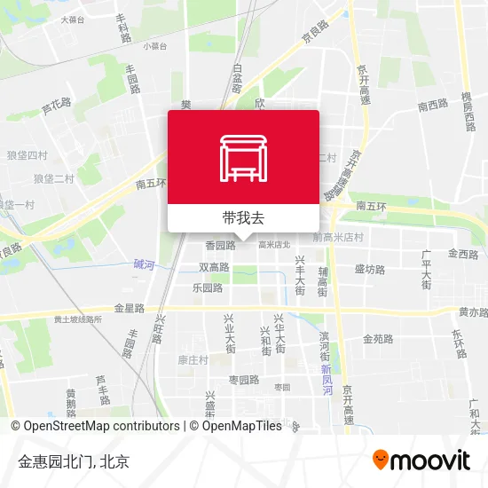 金惠园北门地图