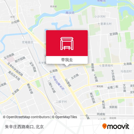 朱辛庄西路南口地图