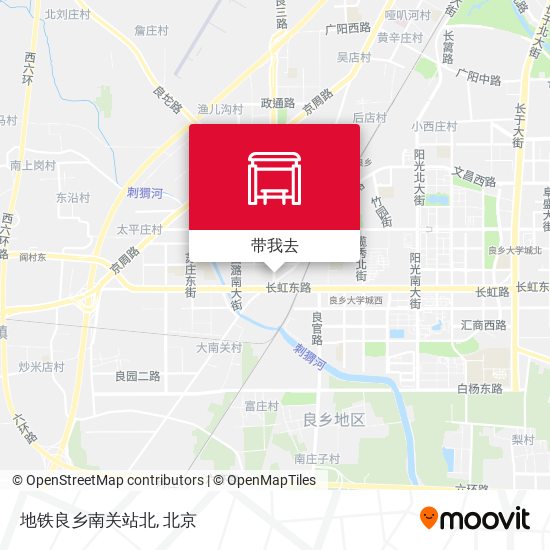 地铁良乡南关站北地图