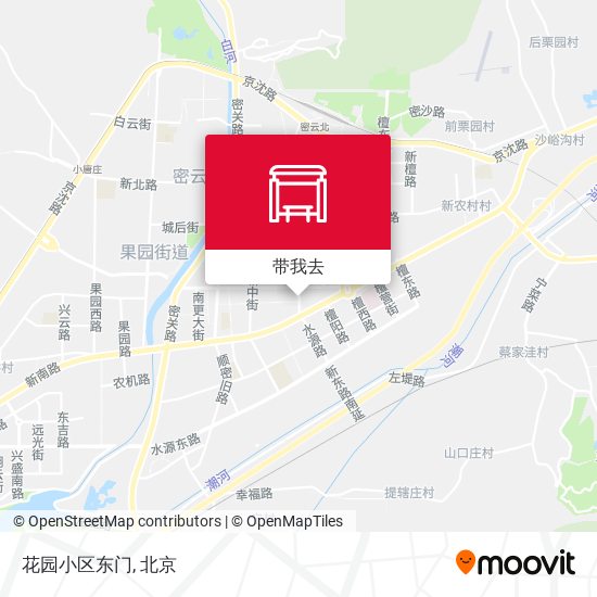 花园小区东门地图