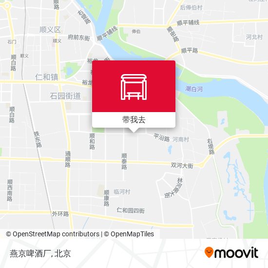 燕京啤酒厂地图