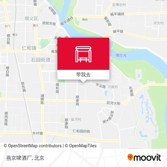 燕京啤酒厂地图