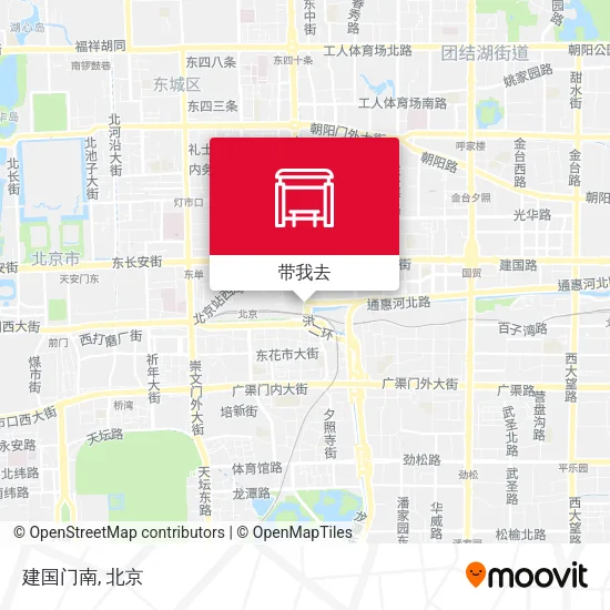 建国门南地图
