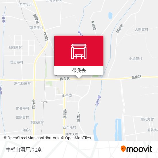 牛栏山酒厂地图