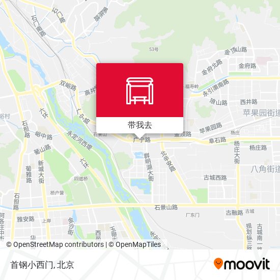 首钢小西门地图