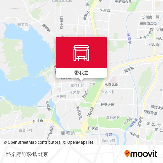 怀柔府前东街地图