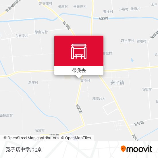 觅子店中学地图