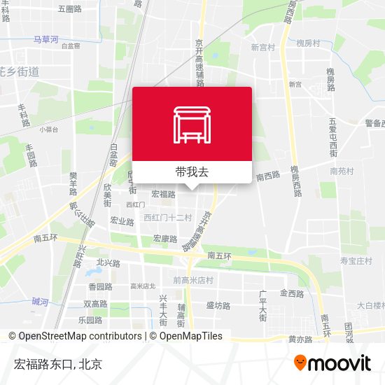宏福路东口地图