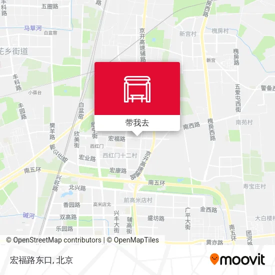 宏福路东口地图