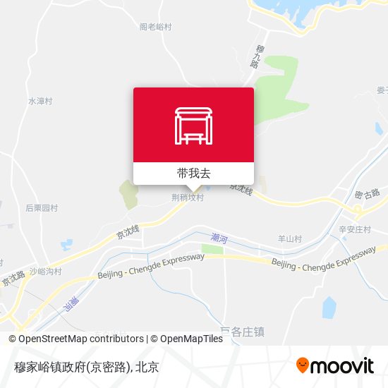 穆家峪镇政府(京密路)地图