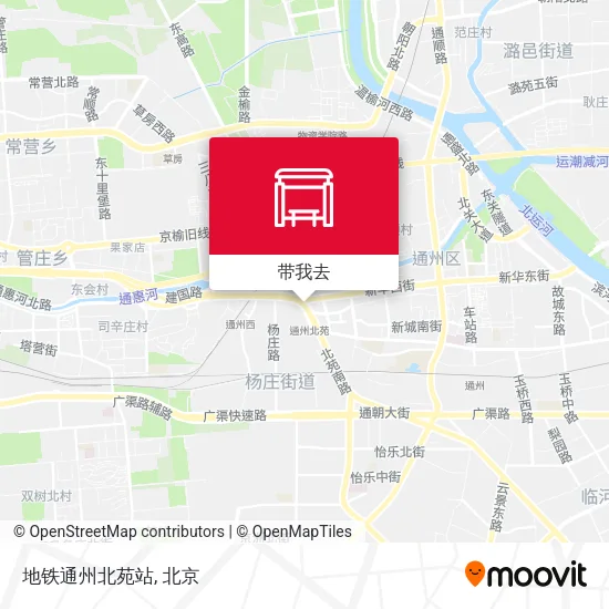 地铁通州北苑站地图