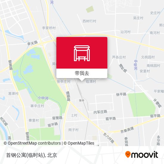 首钢公寓(临时站)地图