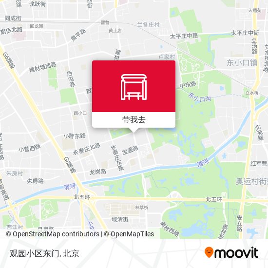 观园小区东门地图