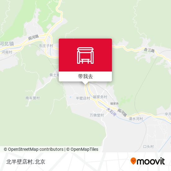 北半壁店村地图