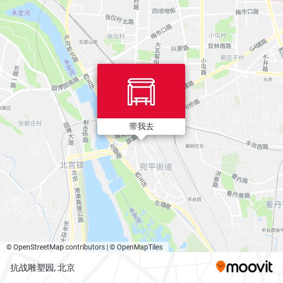 抗战雕塑园地图