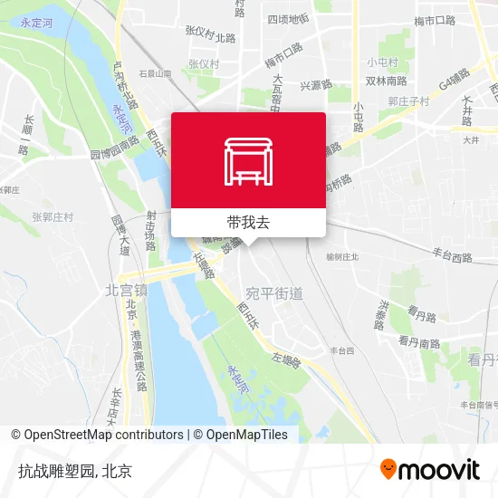 抗战雕塑园地图