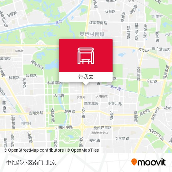 中灿苑小区南门地图