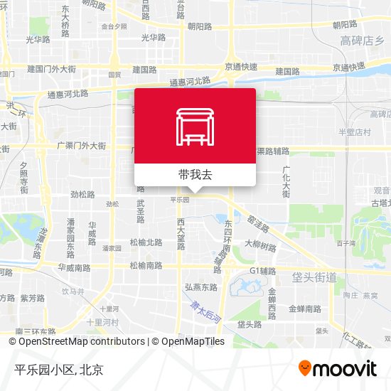 平乐园小区地图