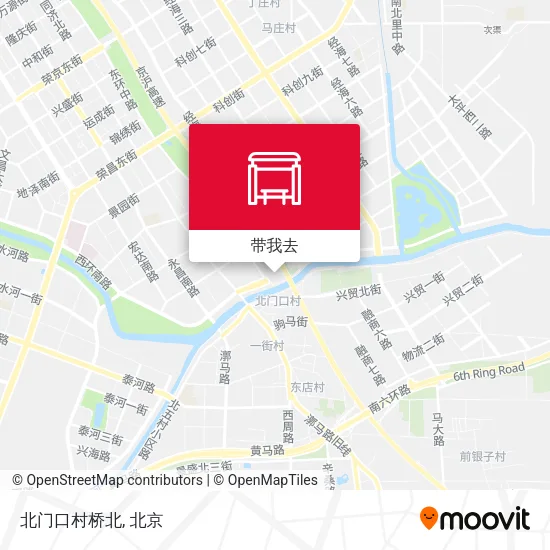 北门口村桥北地图