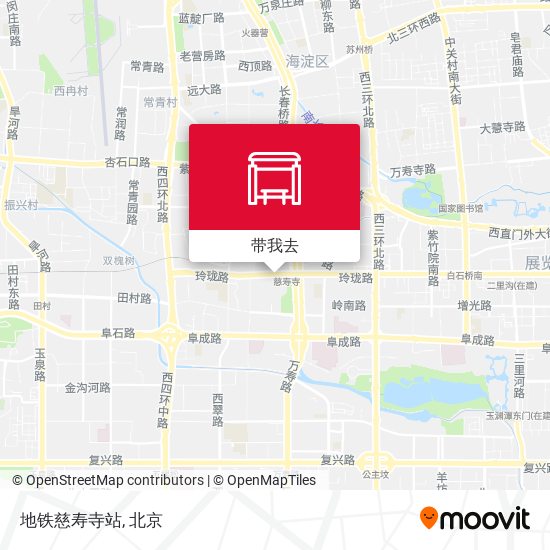 地铁慈寿寺站地图