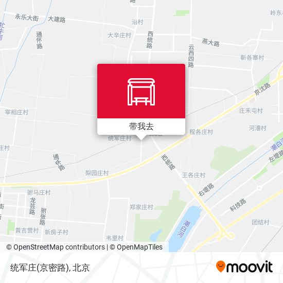统军庄(京密路)地图