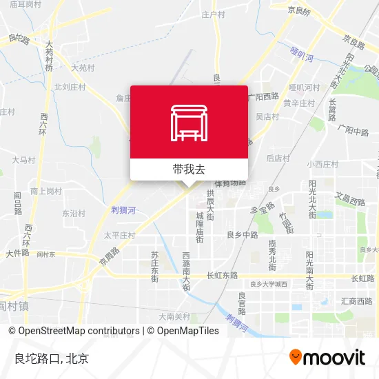 良坨路口地图