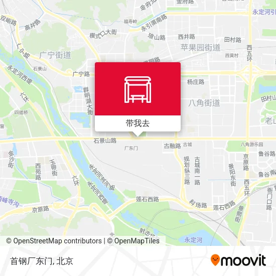 首钢厂东门地图
