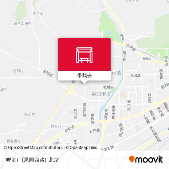 啤酒厂(果园西路)地图