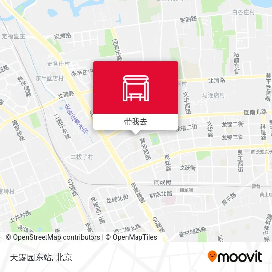 天露园东站地图
