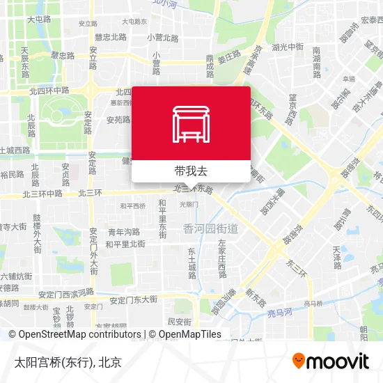 太阳宫桥(东行)地图