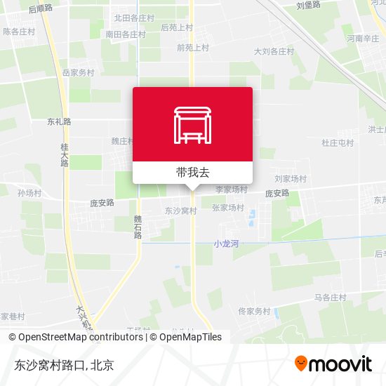 东沙窝村路口地图