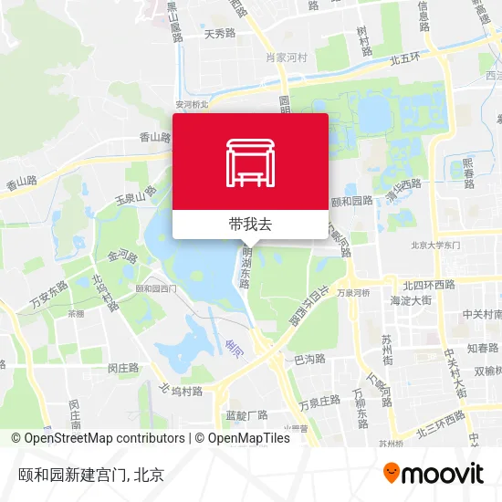 颐和园新建宫门地图