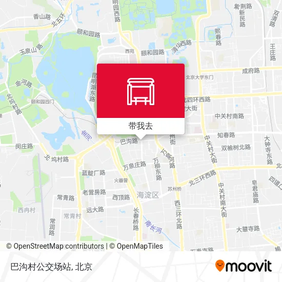 巴沟村公交场站地图