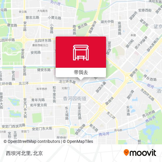 西坝河北里地图