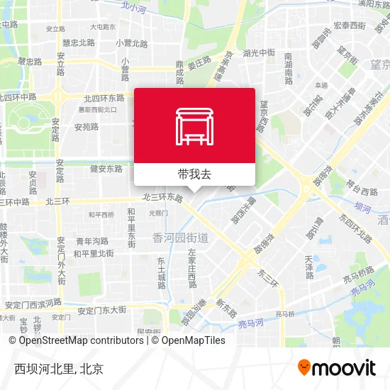 西坝河北里地图