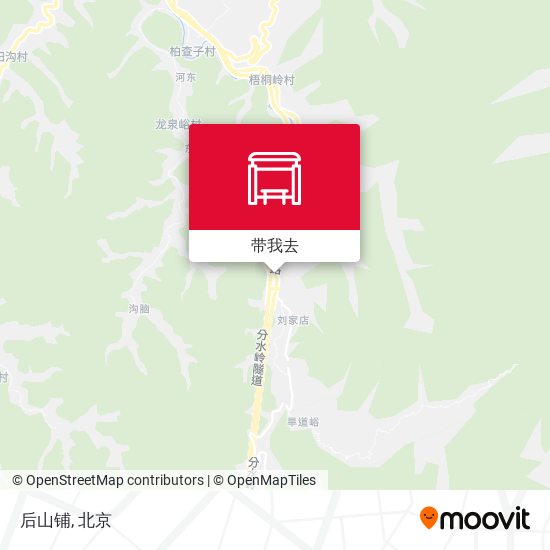 后山铺地图