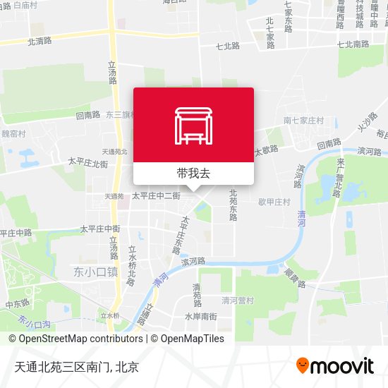 天通北苑三区南门地图