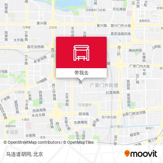 马连道胡同地图