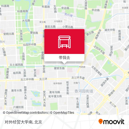 对外经贸大学南地图