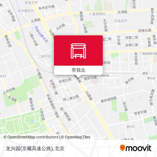 龙兴园(京藏高速公路)地图