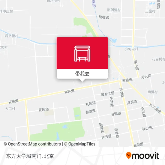 东方大学城南门地图